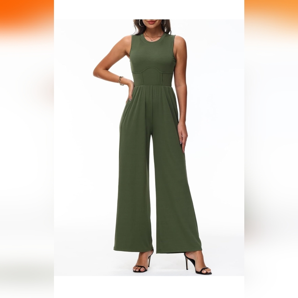 Olive green jumpsuit